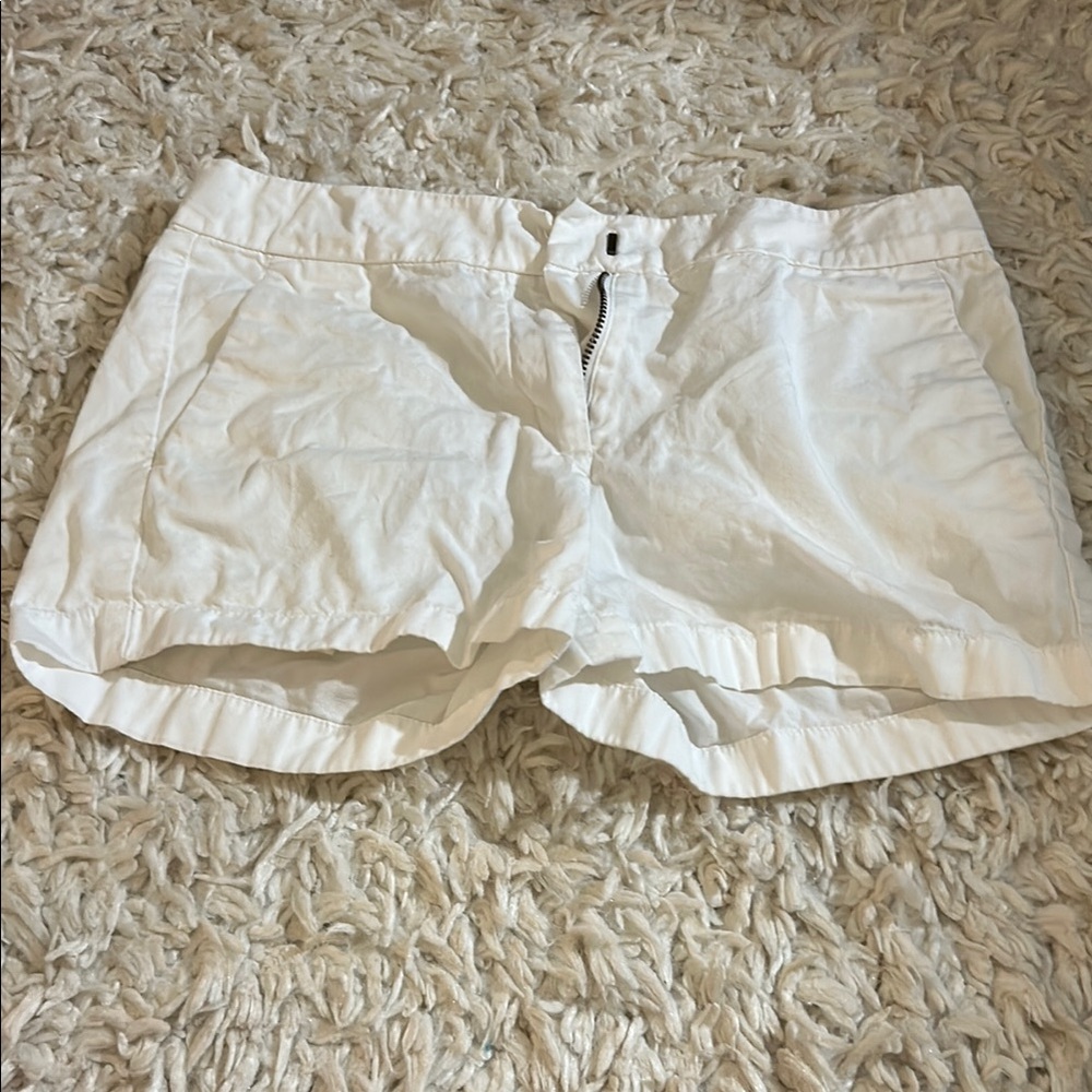 Crewcuts White Casual Shorts with Drawstring Waist